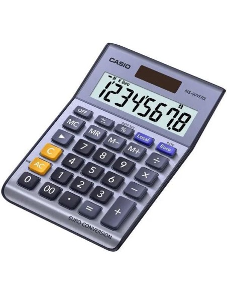 CALCULADORA CASIO MS-80E  8 DIGITOS Y SOLAR